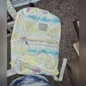 Pura Vida Tie Dye Backpack Travel Bag - 400D Polyester, Vintage Patch - Large Ca